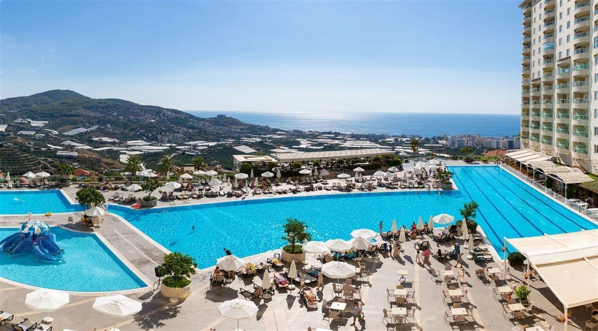 Alanya Kargıcak'ta Müthiş Tesis İçerisinde, Ortak Havuzlu Tatil Evi