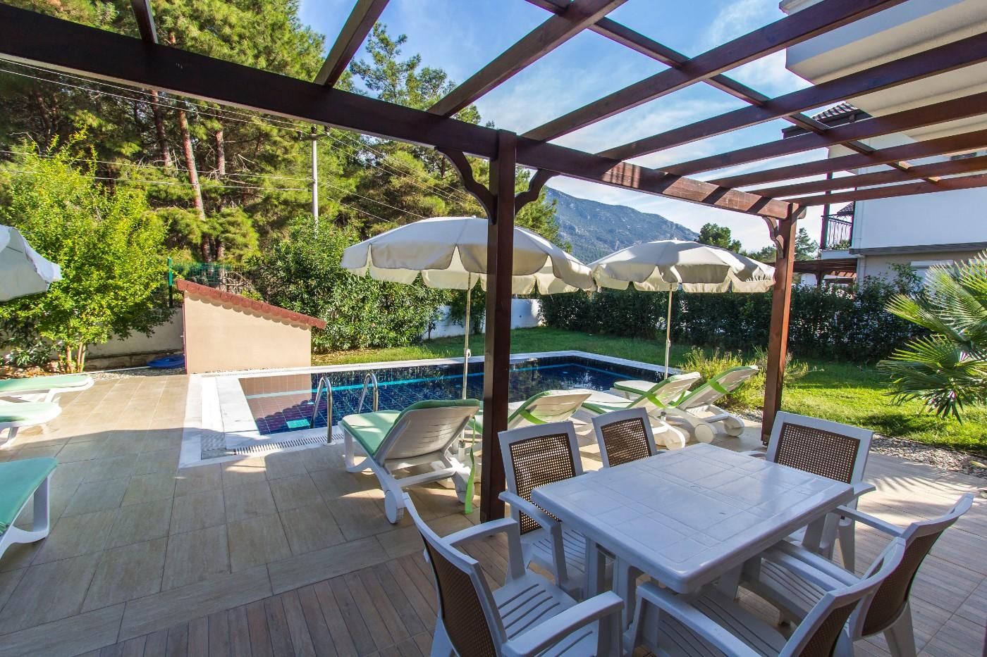 Fethiye Ölüdeniz'de Plaja Yakın, Özel Havuzlu, Konforlu, Modern Villa-14745