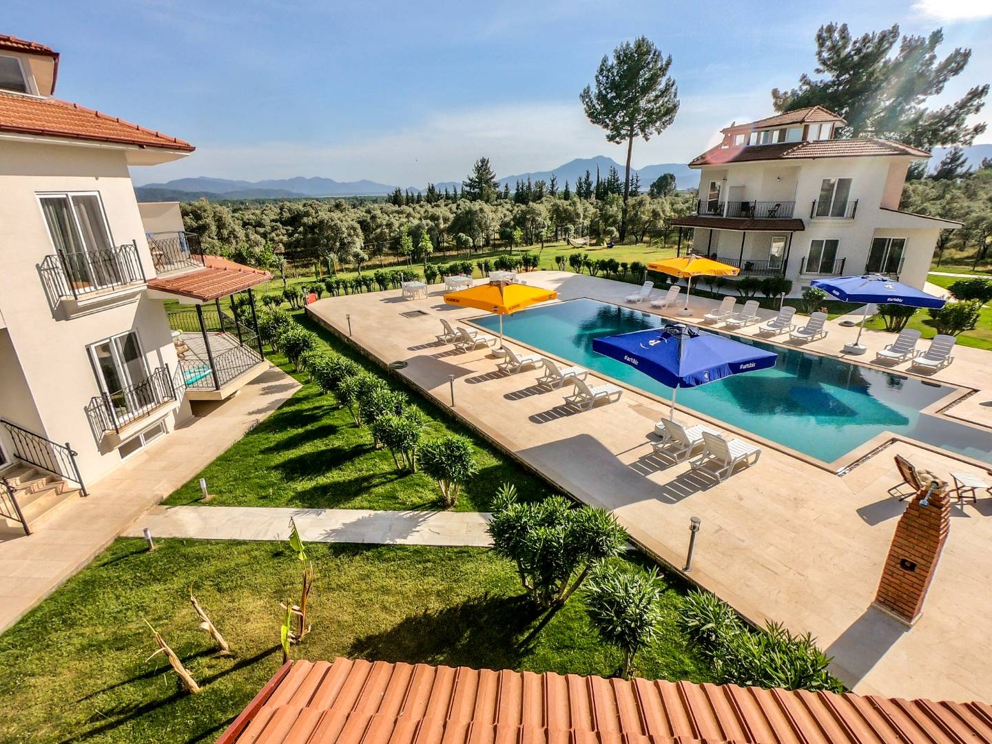 Muğla Köyceğiz'de Tesis İçerisinde, Ortak Havuzlu, Kiralık Villa