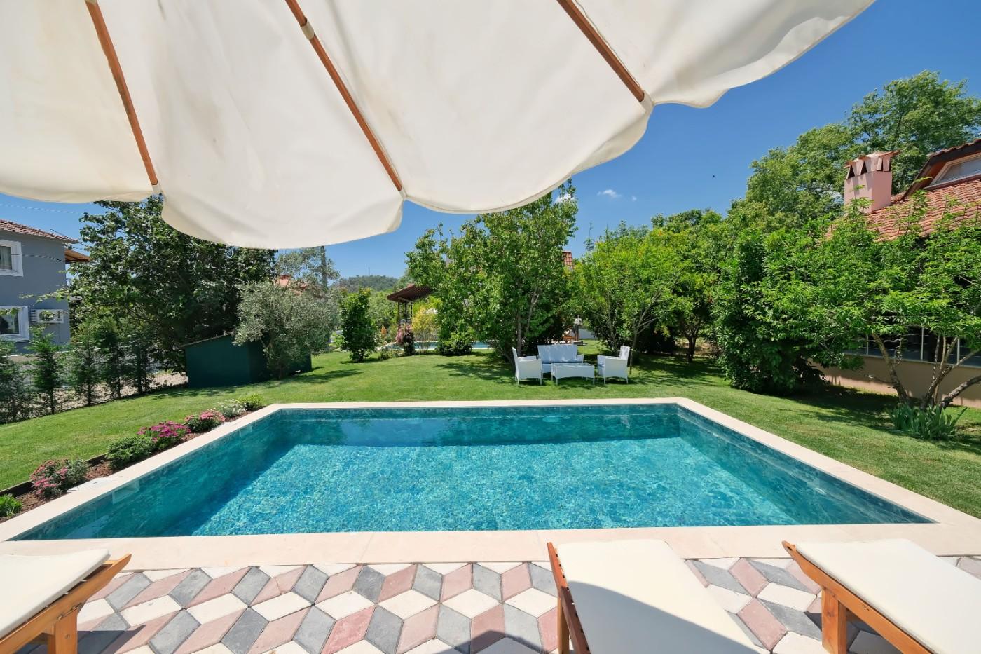 Fethiye İnlice'de Enfes Doğa Manzaralı, Özel Havuzlu, Kiralık Villa-22020