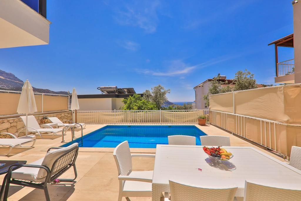 Kaş Kalkan'da Deniz Manzaralı, Özel Havuzlu, 6 Kişilik Lüks Villa-19406