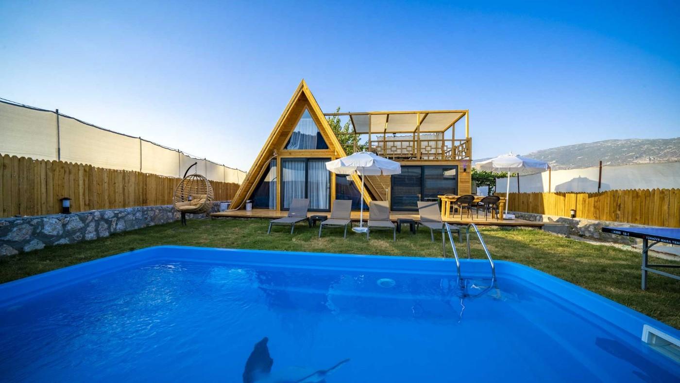 Kaş Yeşilköy'de Balayı Çiftlerine Uygun, Özel Havuzlu, Şık Villa-22686