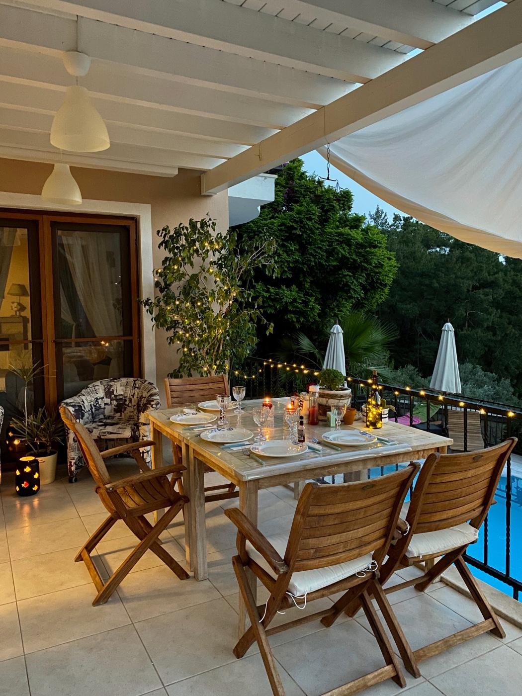 Fethiye Göcek'te Deniz Manzaralı, Özel Havuzlu, Konforlu Villa-17642