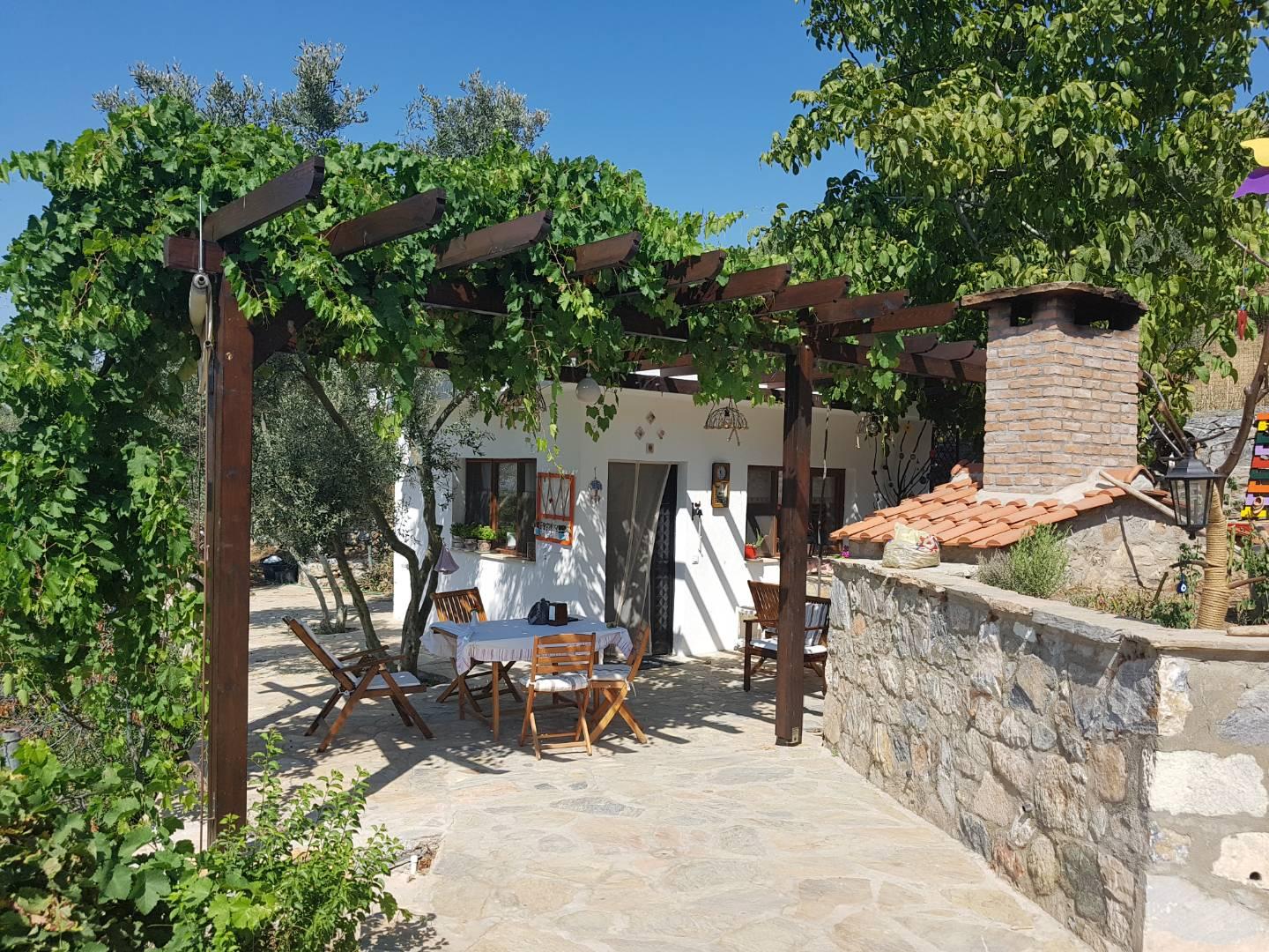 İzmir Selçuk'ta Yeşillikler İçinde, Özel Havuzlu, Jakuzili, Taş Villa-30465