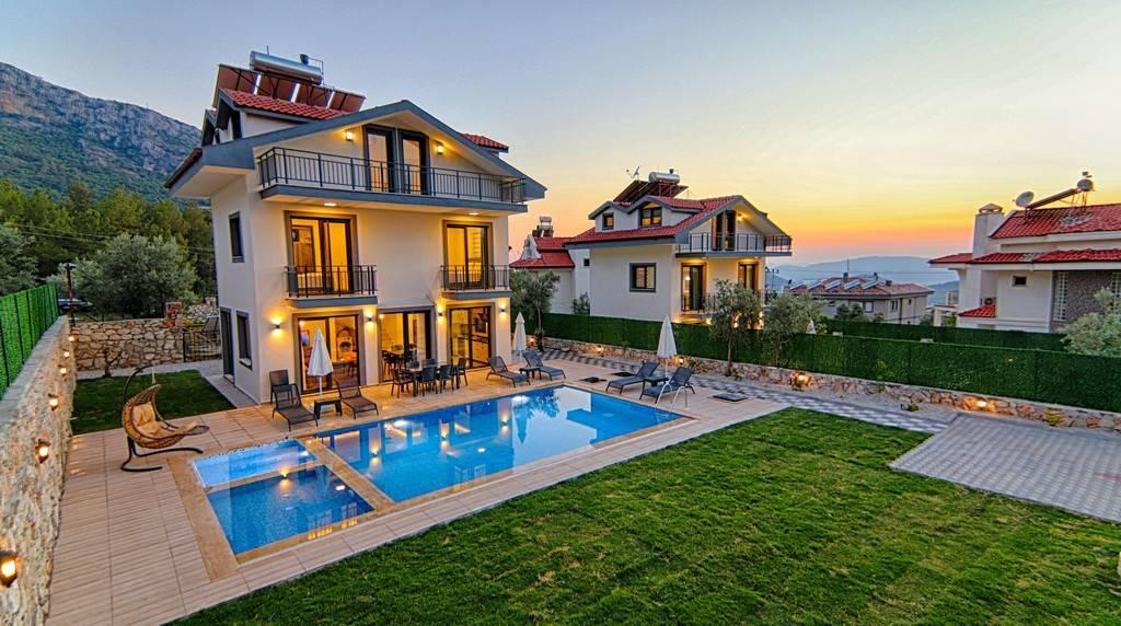 Fethiye Ölüdeniz'de Sakin Konumda, Özel Havuzlu, 4+1 Lüks Villa-28710