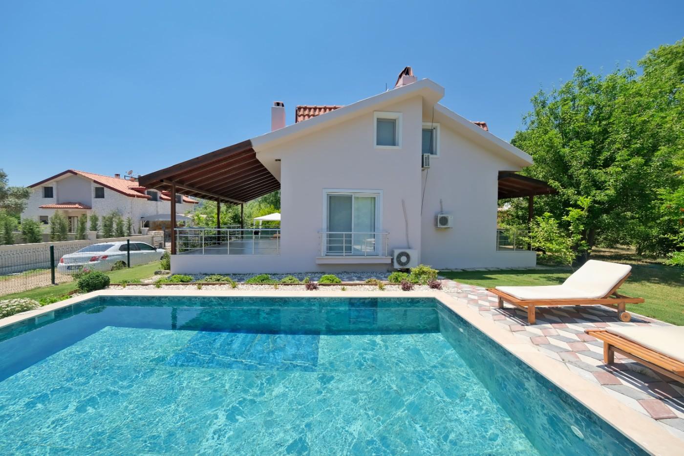Fethiye İnlice'de Harika Doğa Manzaralı, Özel Havuzlu, 6 Kişilik Villa-22015