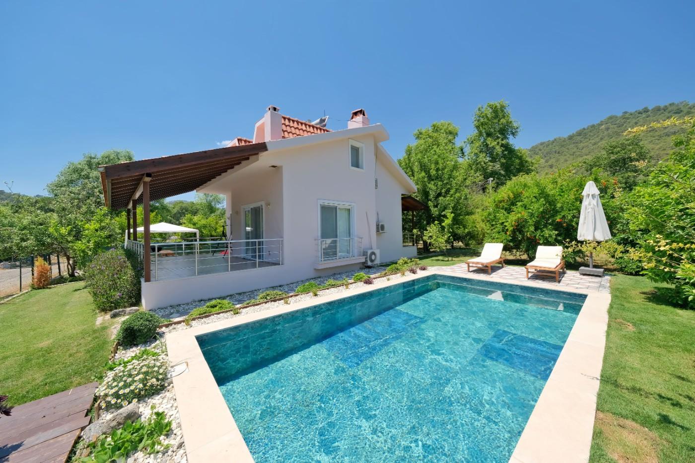 Fethiye İnlice'de Harika Doğa Manzaralı, Özel Havuzlu, 6 Kişilik Villa-22015