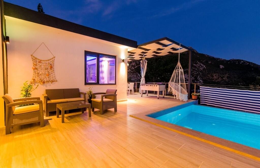 Kaş İslamlar'da Doğa İle İç İçe, Özel Havuzlu, Jakuzili Villa-19418