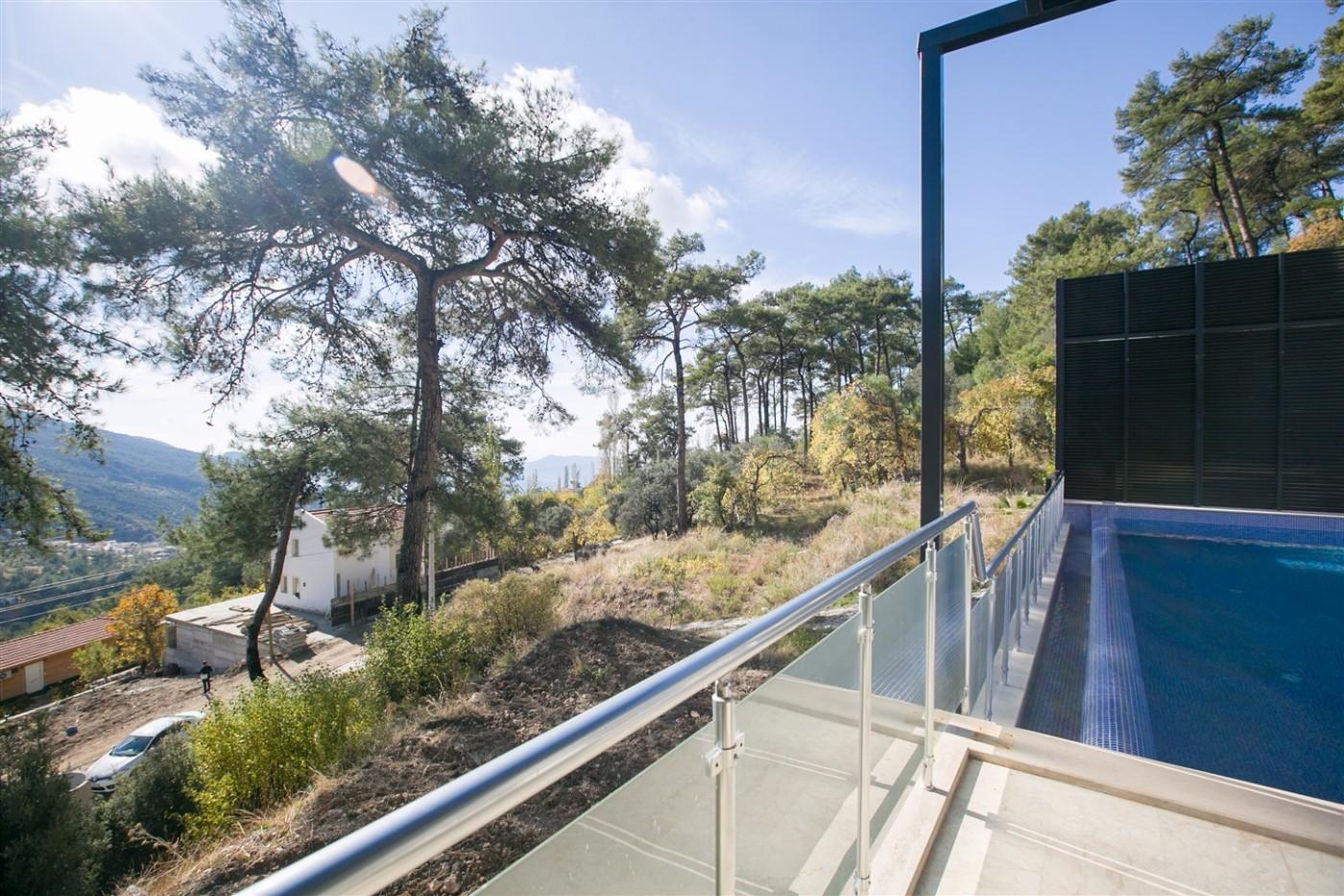 Kaş İslamlar'da Deniz Manzaralı, Özel Havuzlu, Jakuzili Villa-12982