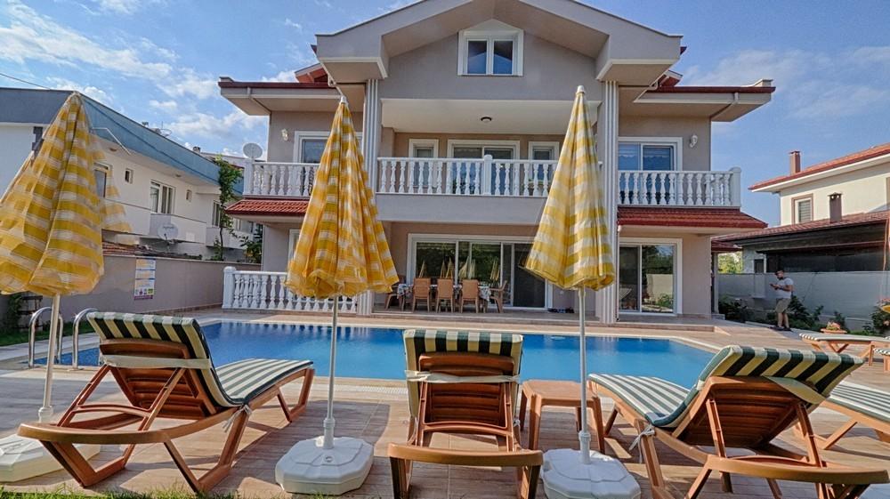 Ortaca Dalyan'da Merkezi Konumda, Özel Havuzlu, 10 Kişilik Villa-20375