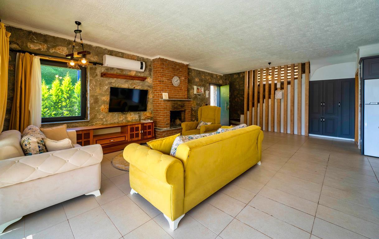 Fethiye Karaağaç'ta Harika Deniz Manzaralı, Özel Havuzlu, Şık Villa-24608