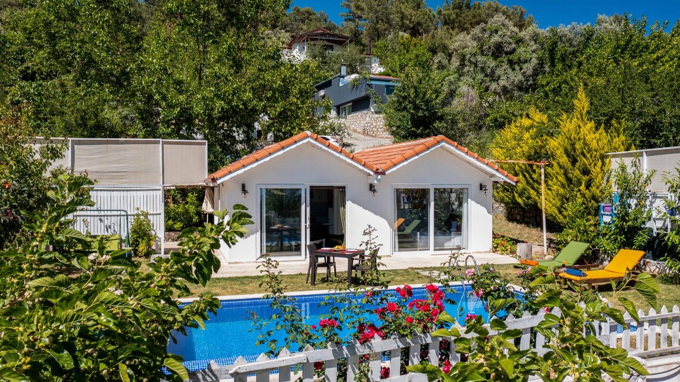 Kaş İslamlar’da Doğayla İç İçe, Özel Havuzlu, Lüks Balayı Villası-22793