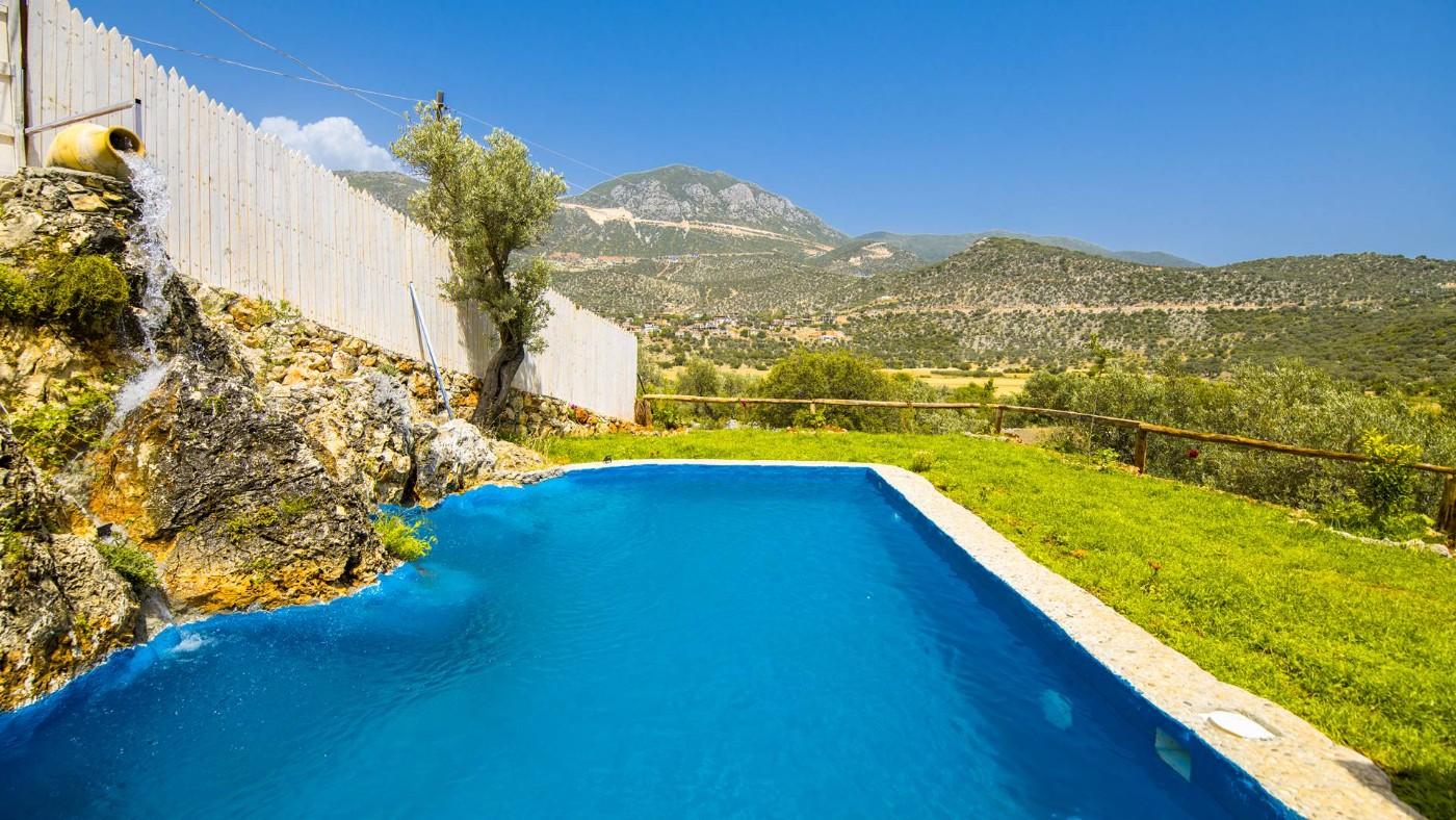 Kalkan Ulugöl'de Doğa İçerisinde, Özel Havuzlu, Lüks Balayı Villası-21082