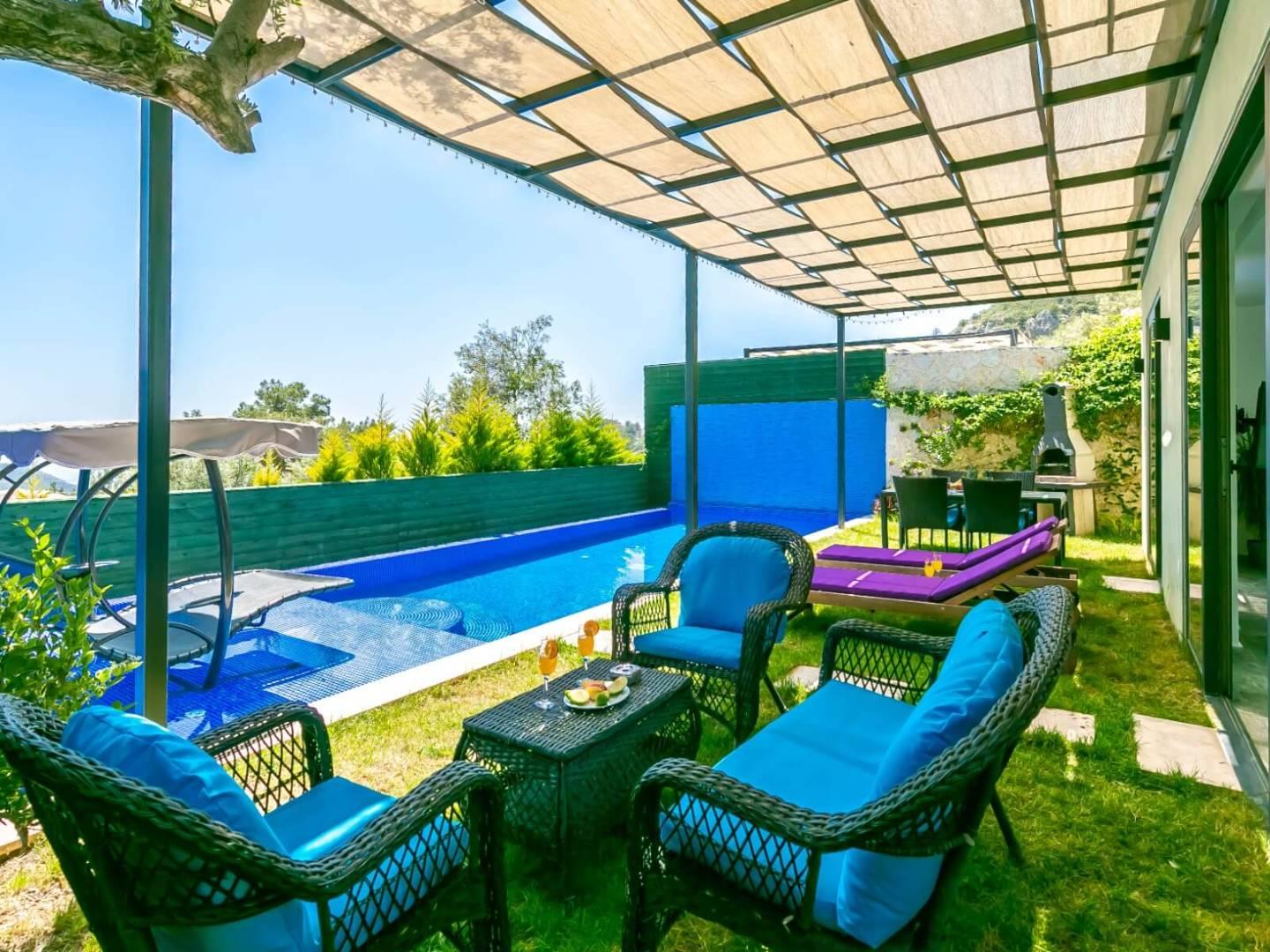 Kaş İslamlar'da Huzurlu Doğa İçinde, Özel Havuzlu, Balayı Villası-30347