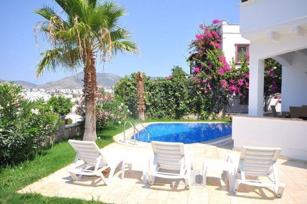 Bodrum Gümbet'te Muhteşem Deniz Manzaralı, Özel Havuzlu, Kiralık Villa-13869