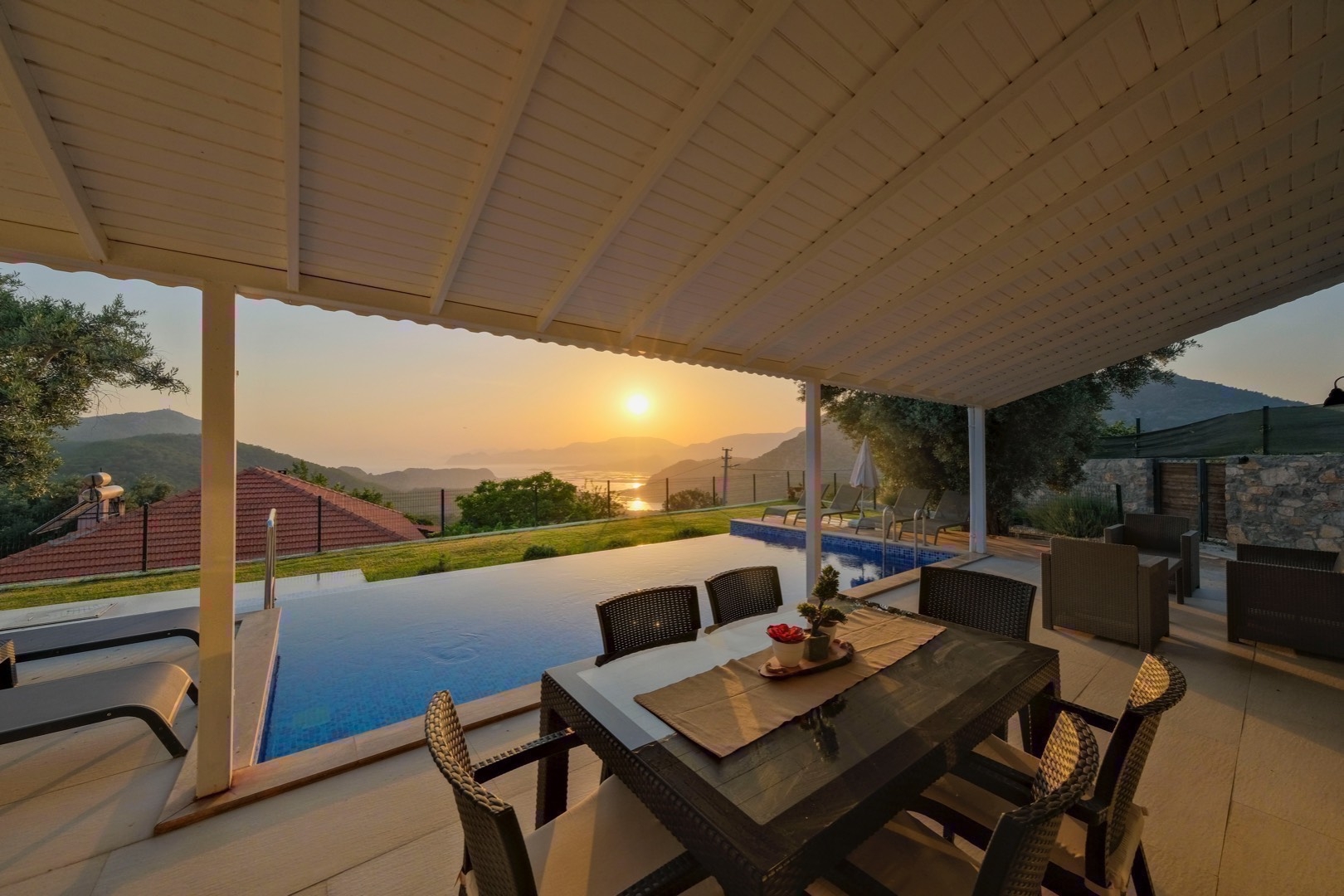 Ortaca Gökbel'de İztuzu Plajı Manzaralı, Özel Havuzlu, Kiralık Villa