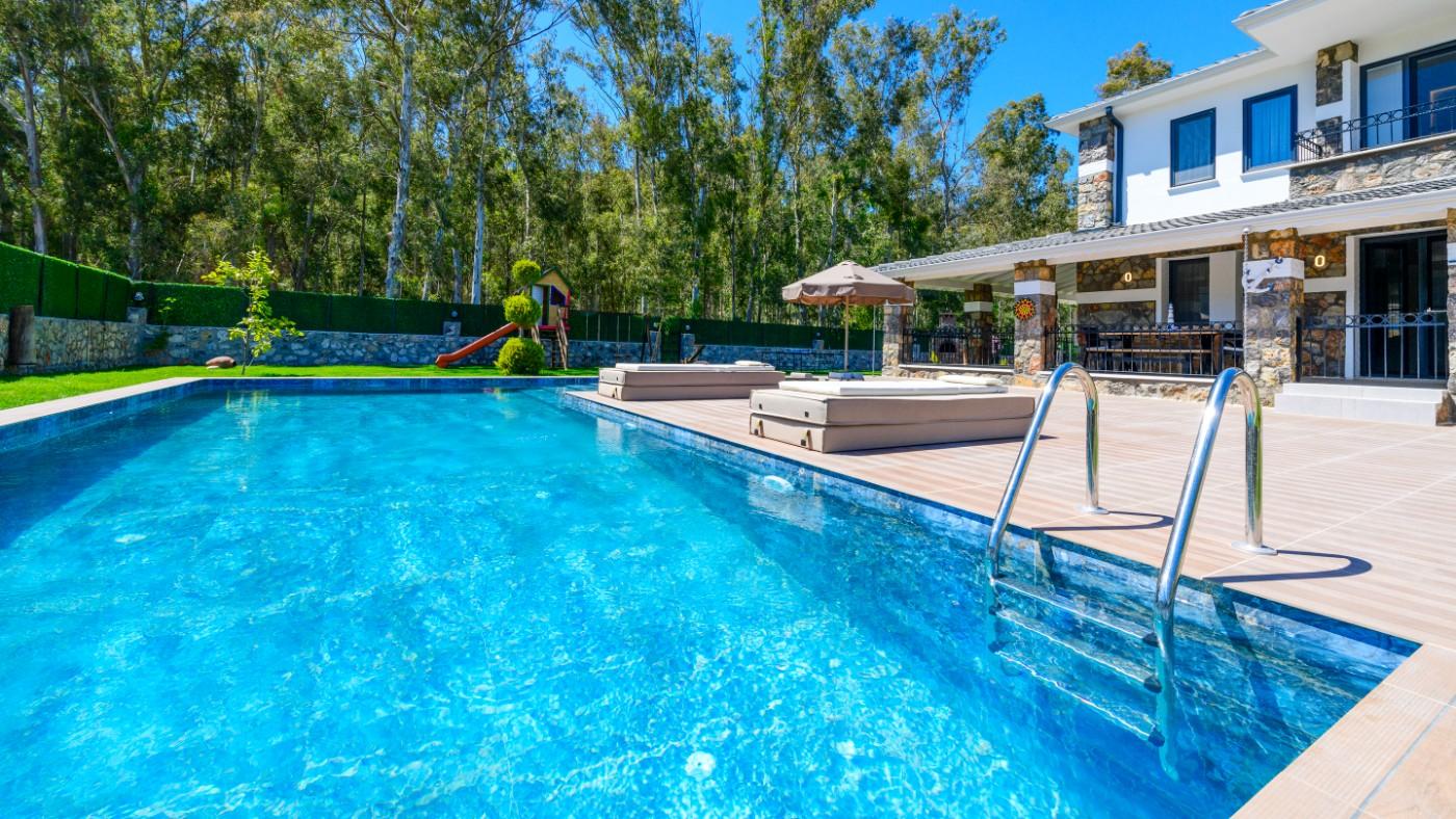 Fethiye Kayaköy'de Lüks Tasarıma Sahip, Özel Havuzlu, Bahçeli Villa-21262