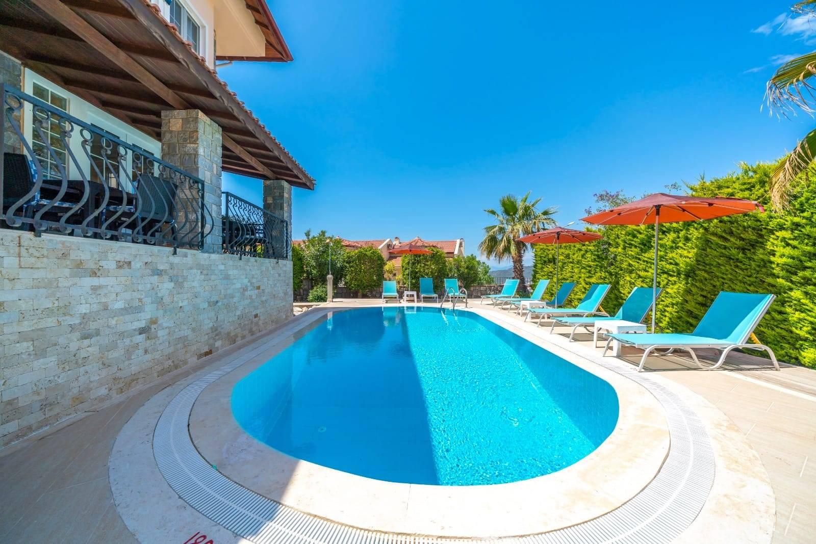 Fethiye Ölüdeniz'de Geniş Gruplara Uygun, Özel Havuzlu, Konforlu Villa-30779