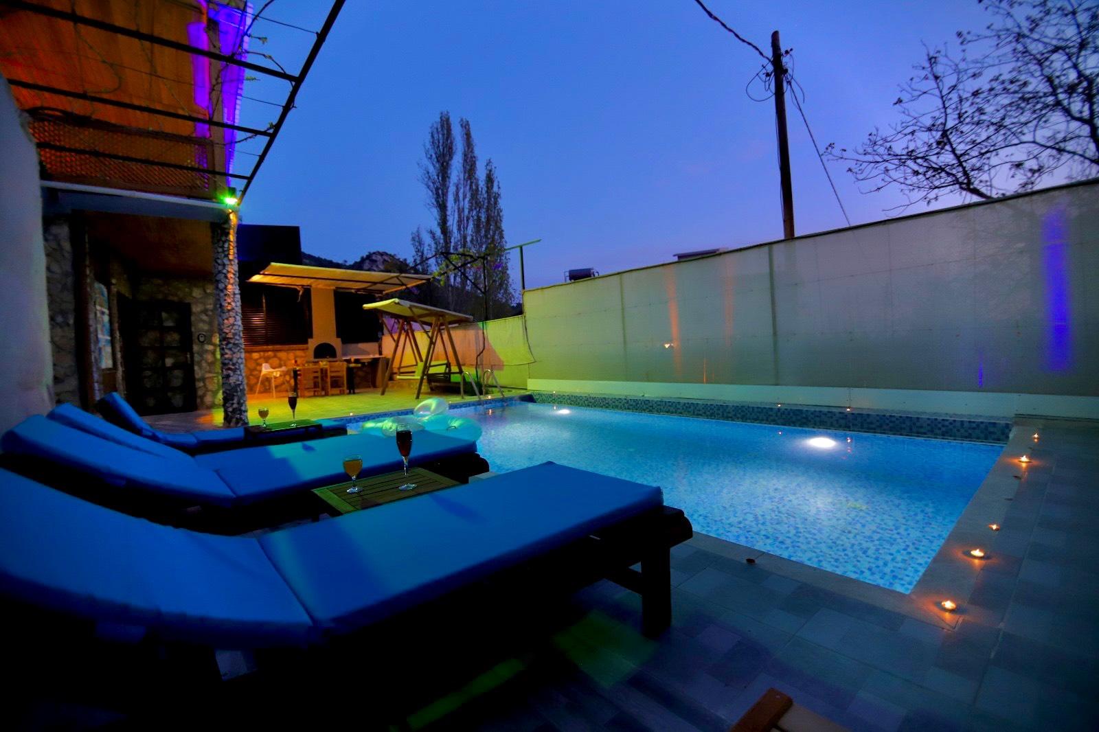 Kaş İslamlar'da Doğa İçerisinde, Özel Havuzlu, Jakuzili Villa-30471
