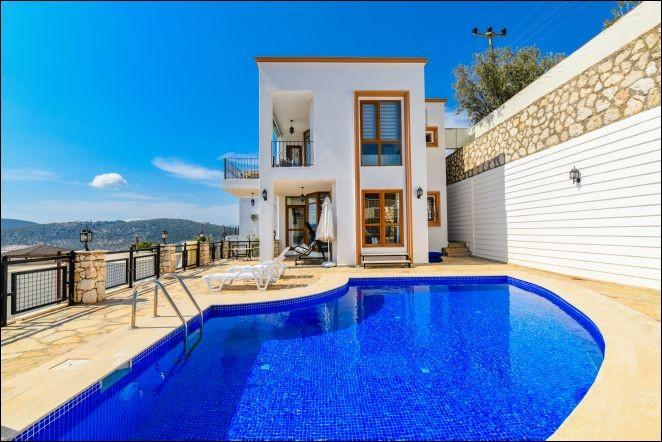 Kaş Kalkan'da Deniz Manzaralı, Özel Havuzlu, Modern Villa-20656