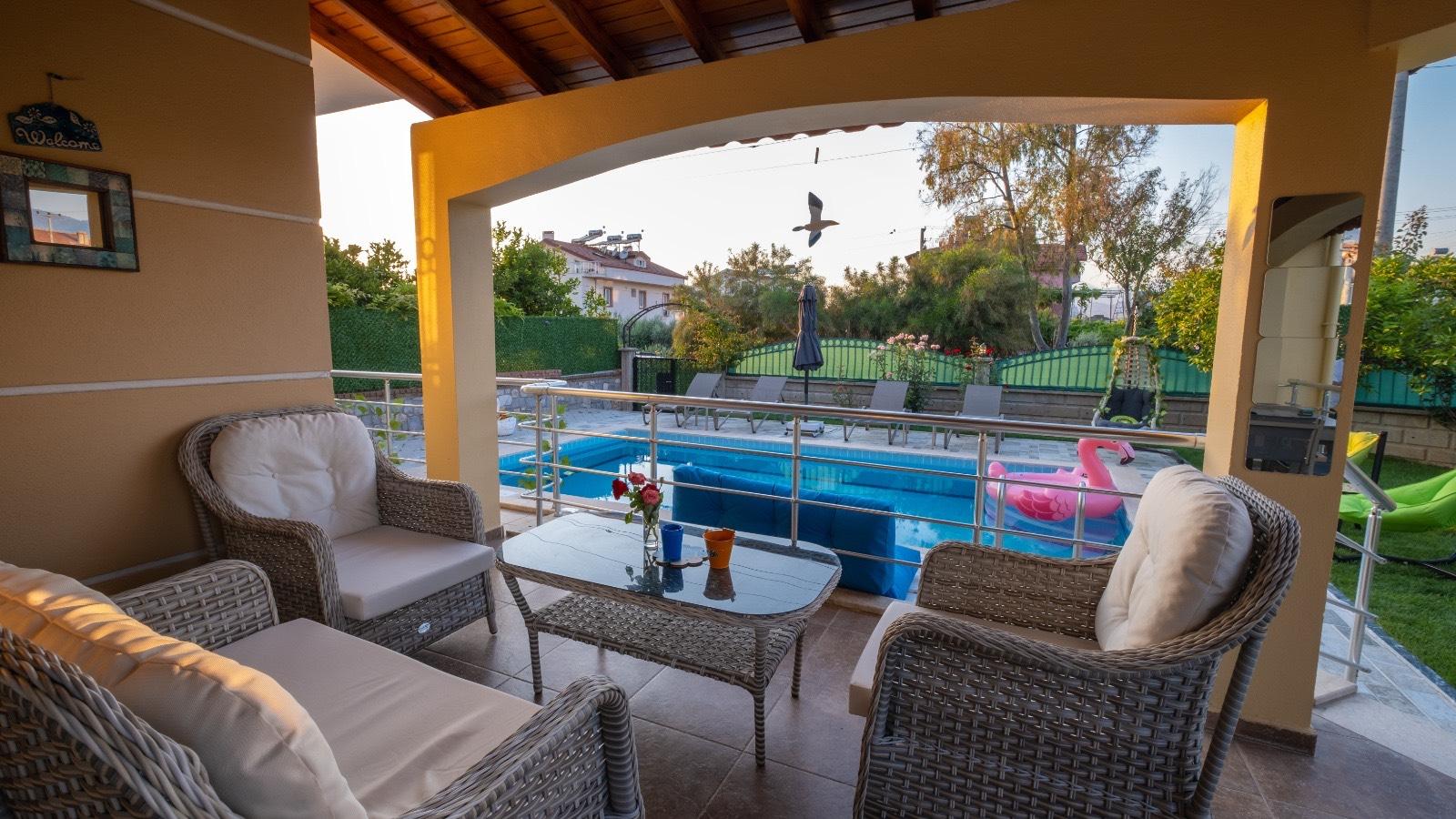 Fethiye Babataşı'nda Merkezi Konumda, Özel Havuzlu, Kiralık Lüks Villa-28108