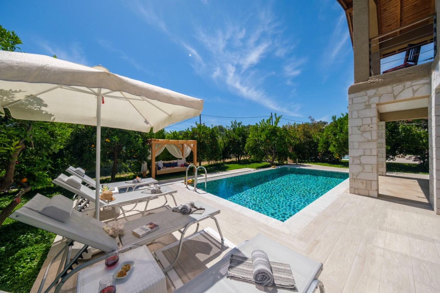 Fethiye'de Portakal Ağaçları Arasında, Özel Havuzlu, Kiralık Villa-17187