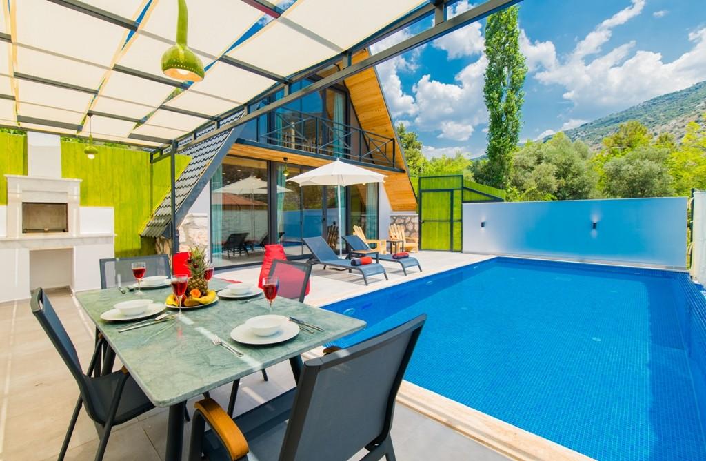 Kaş İslamlar'da Muhteşem Doğada, Özel Havuzlu, Şık Bungalov-19643