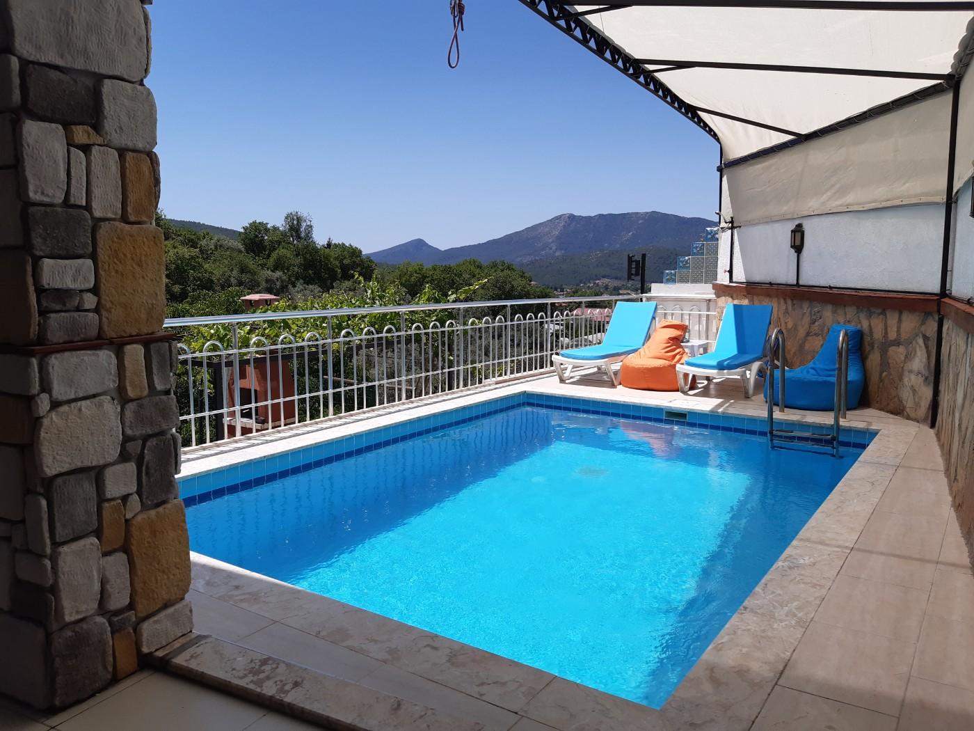 Fethiye Yeşilüzümlü'de Doğa İçerisinde, Özel Havuzlu, 8 Kişilik Villa-21716