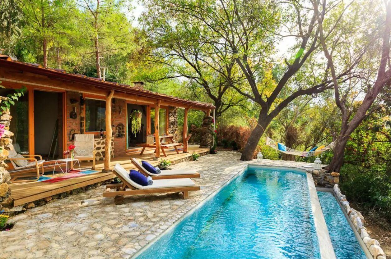 Ula Çıtlık'ta Muhteşem Doğada, Hamaklı, Özel Havuzlu, Romantik Villa-12233