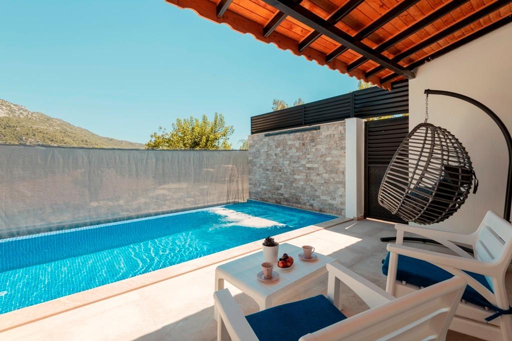 Kaş İslamlar'da Muhteşem Doğada, Özel Havuzlu, Balayı Villası-22334