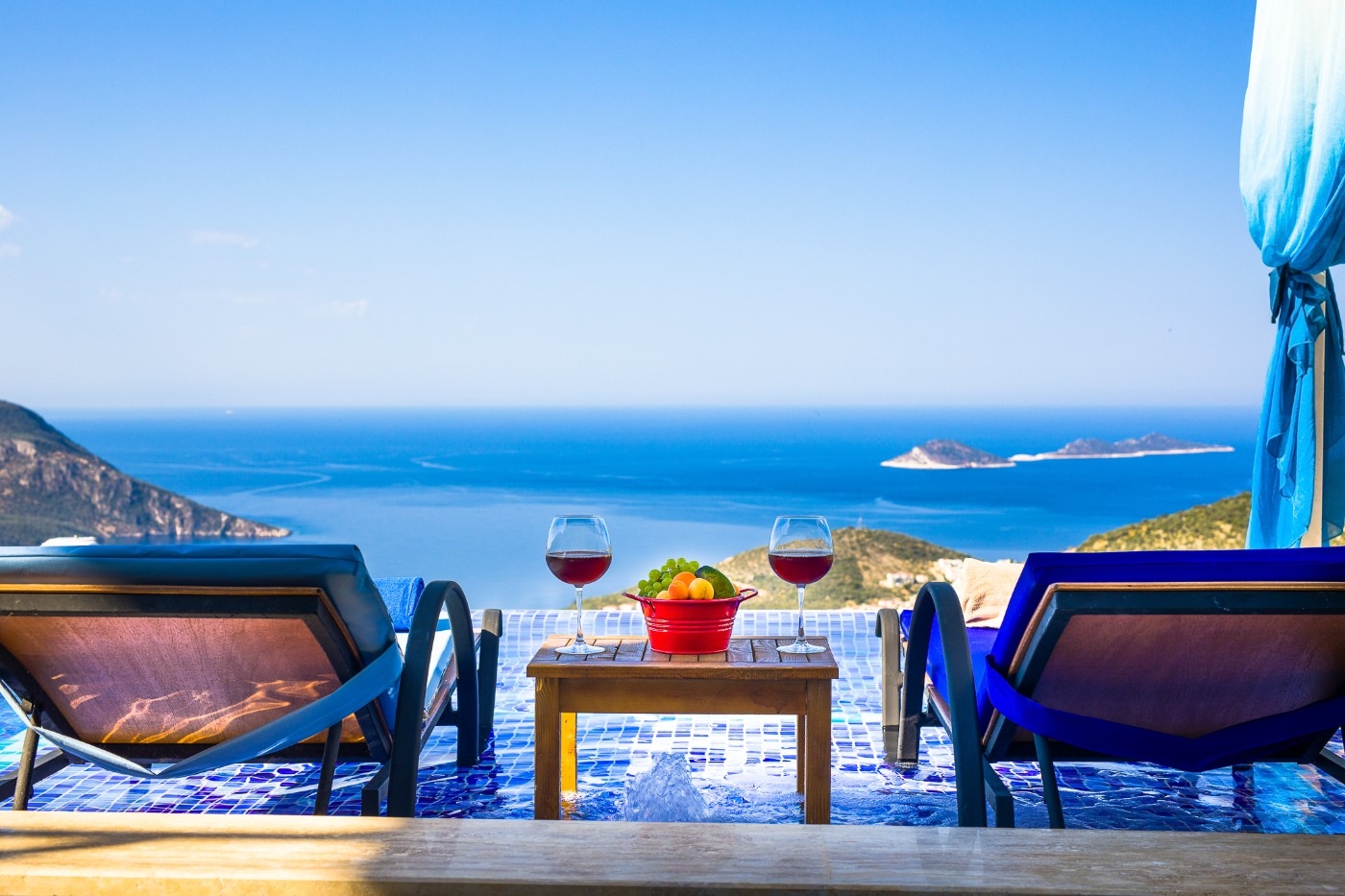 Kaş İslamlar'da Enfes Deniz Manzaralı, Özel Havuzlu, Lüks Villa