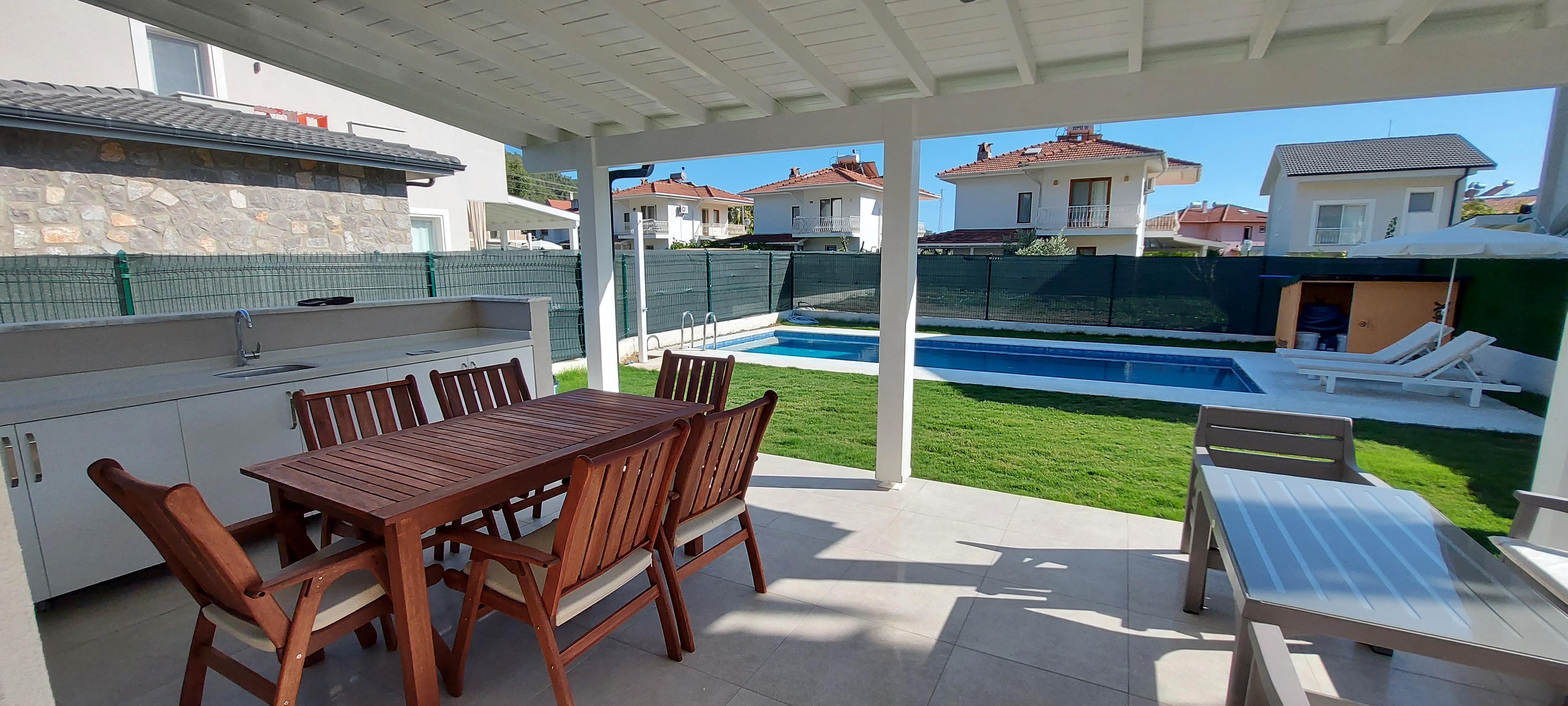 Fethiye Göcek'te Kalabalık Ailelere Uygun, Özel Havuzlu Kiralık Villa-24036