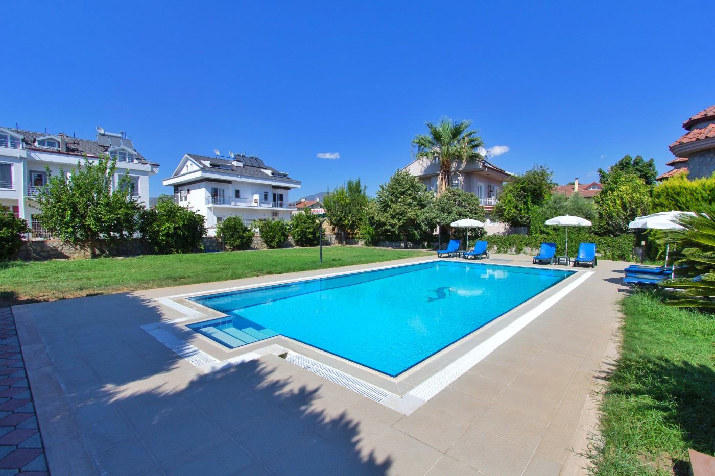 Fethiye Akarca'da Geniş Bahçeli, Özel Havuzlu, Kiralık Villa-19172