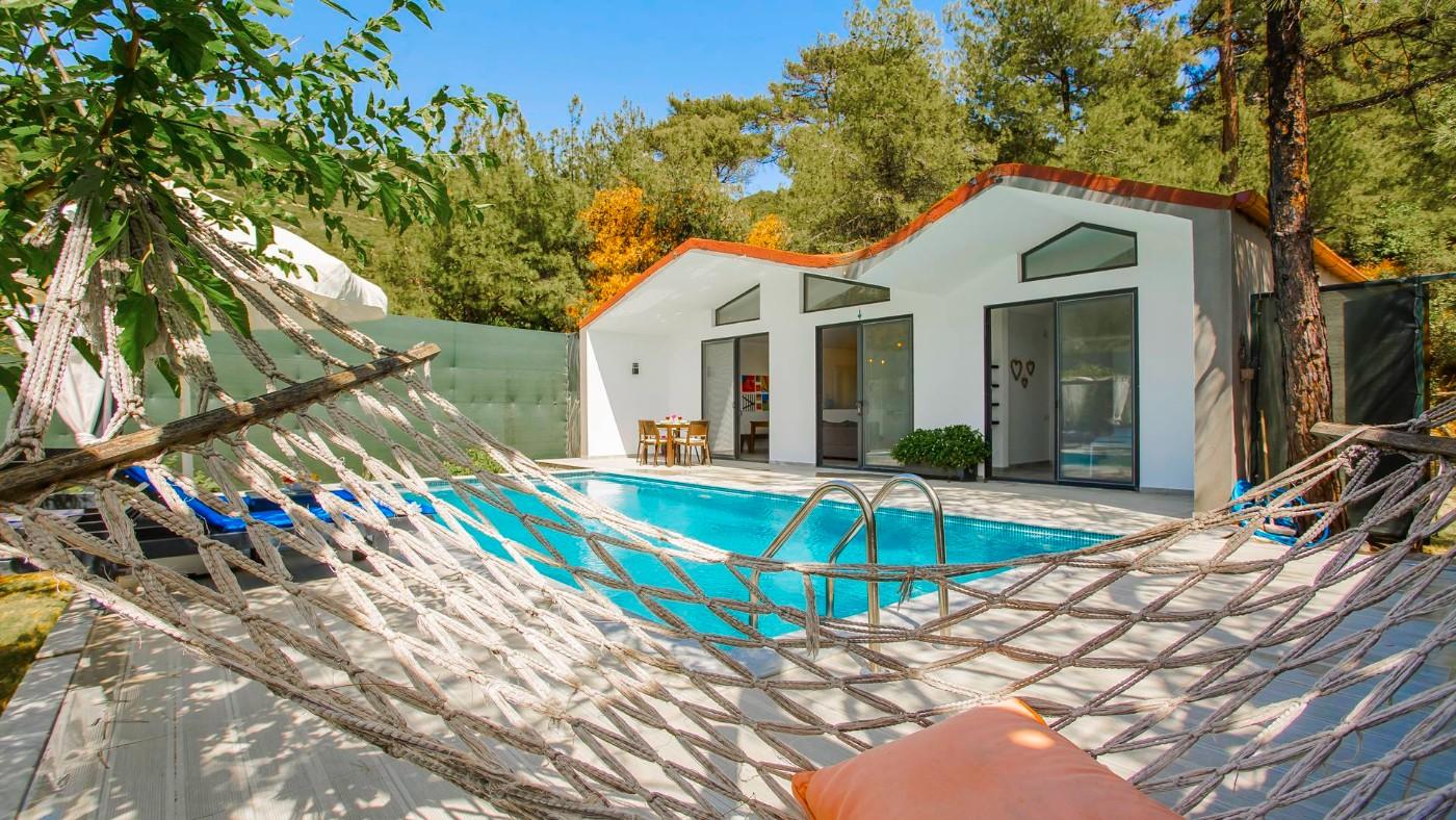 Kaş İslamlar'da Doğa İçerisinde, Özel Havuzlu, Romantik Villa-23526