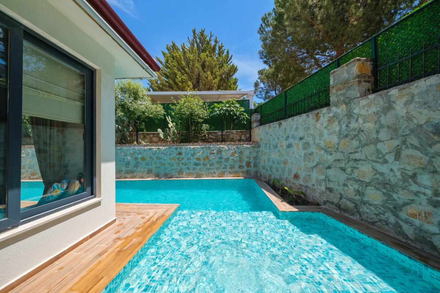 Fethiye Ölüdeniz'de Lüks Mimariye Sahip, Özel Havuzlu, Kiralık Villa-20484
