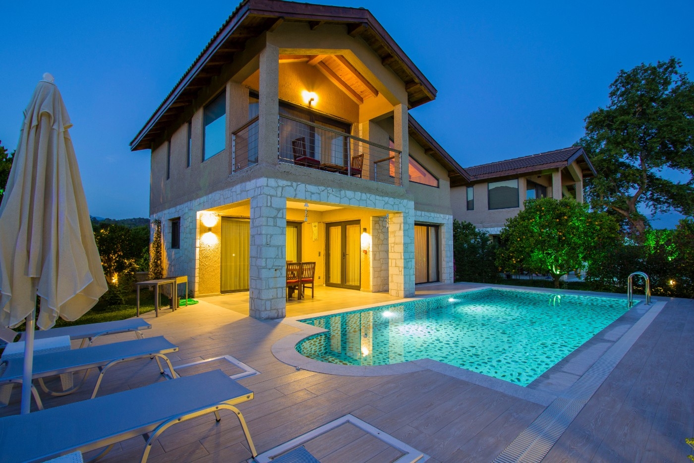 Fethiye Yanıklar'da Gürültüden Uzak, Özel Havuzlu, 4 Kişilik Villa