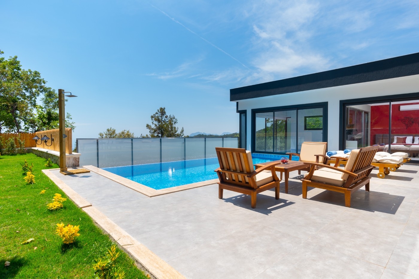 Kaş İslamlar'da Muhteşem Doğada, Özel Havuzlu, Saunalı, Kiralık Villa