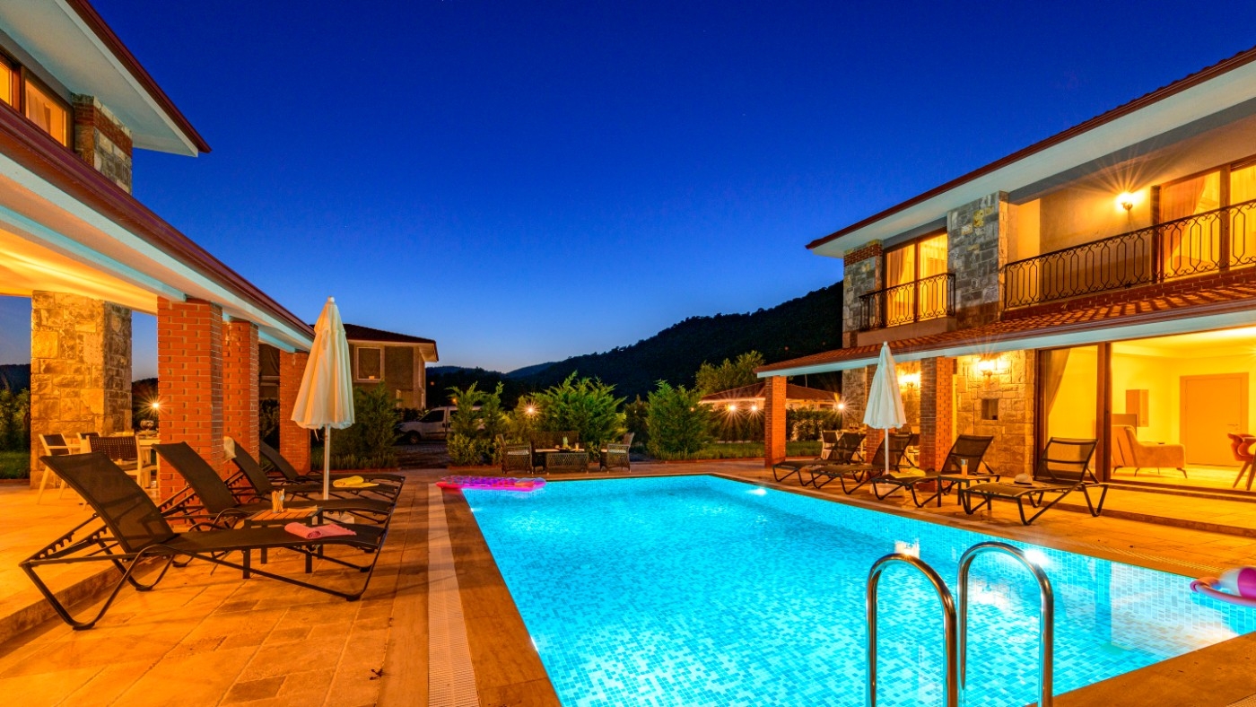 Fethiye Kayaköy'de Doğa İle İç İçe, Özel Havuzlu, 6+1 Ferah Villa