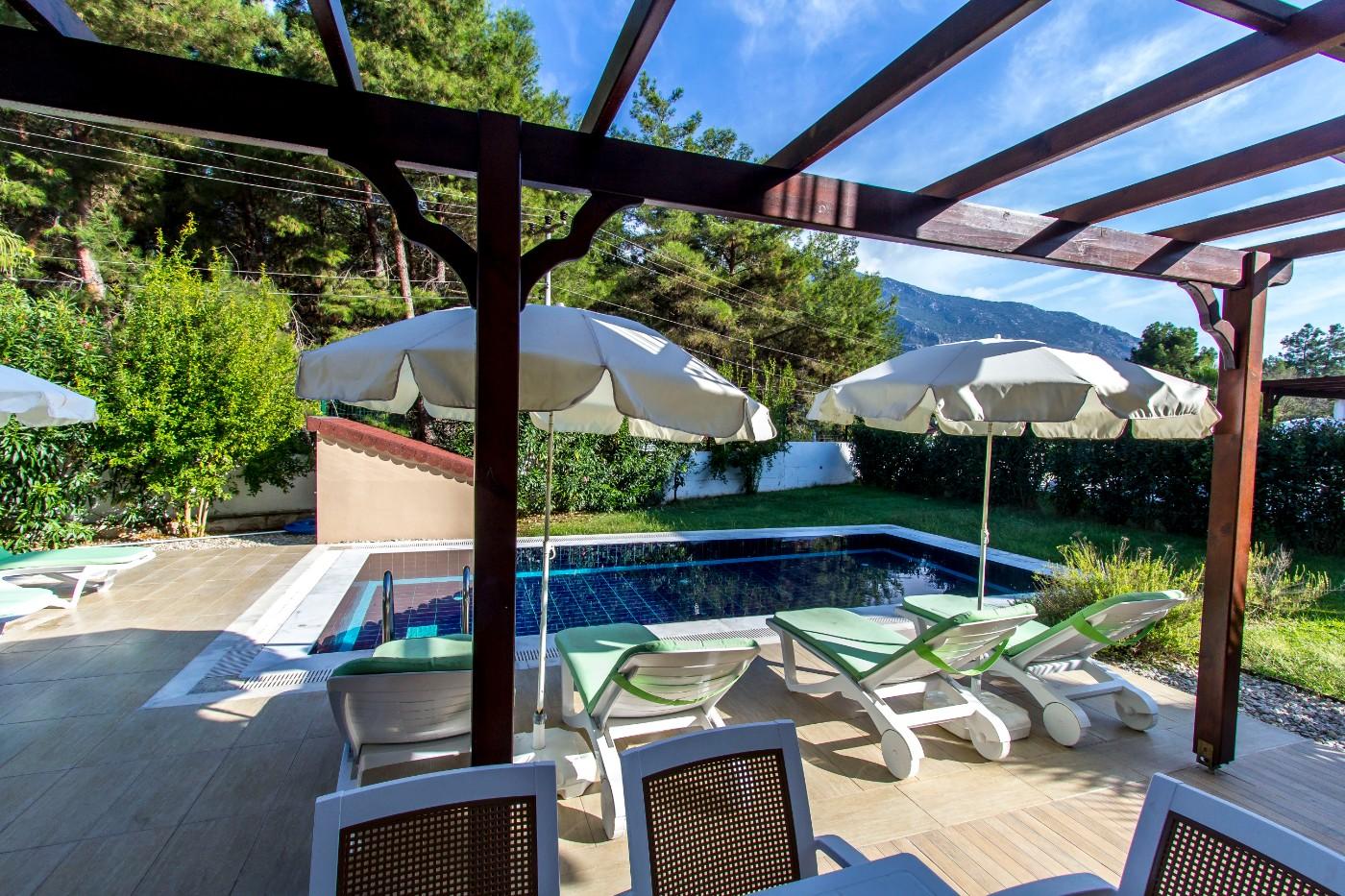 Fethiye Ölüdeniz'de Plaja Yakın, Özel Havuzlu, Konforlu, Modern Villa-14745