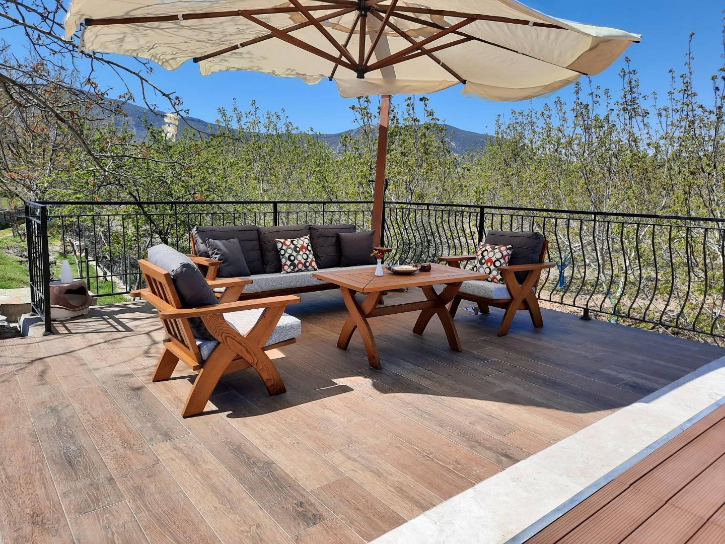 İzmir Selçuk'ta Yeşillikler İçinde, Özel Havuzlu, Jakuzili, Taş Villa-30465