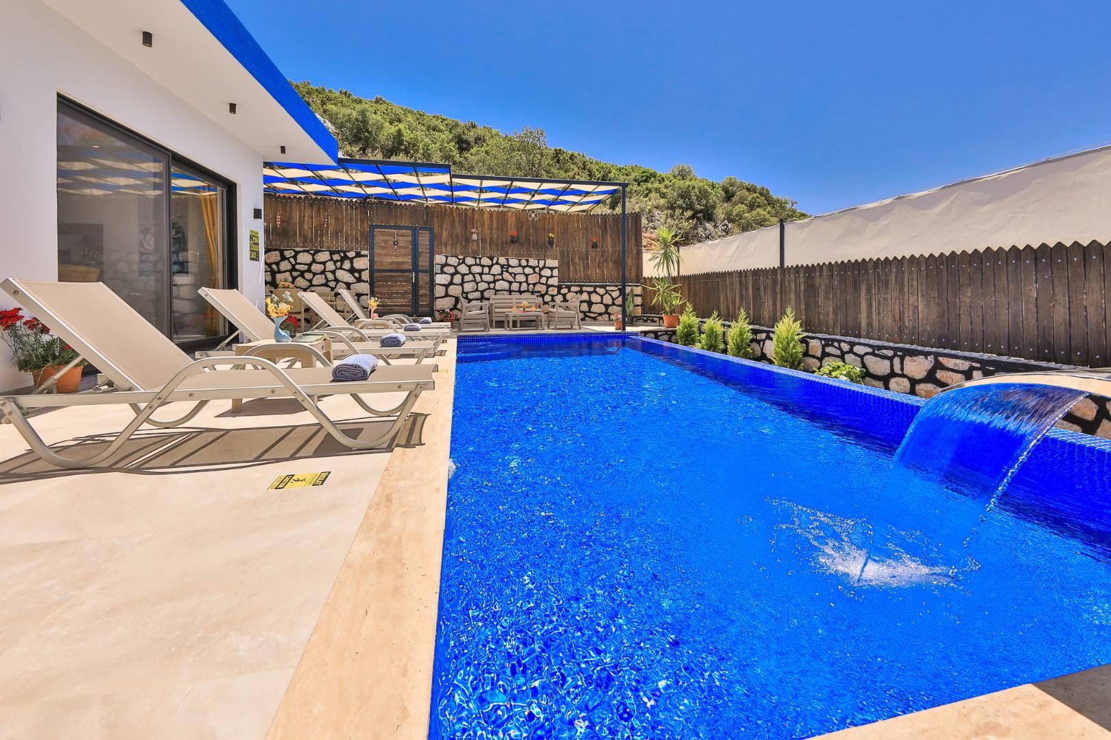 Kaş İslamlar'da Huzur Dolu Doğada, Özel Havuzlu, Kiralık Villa-26738