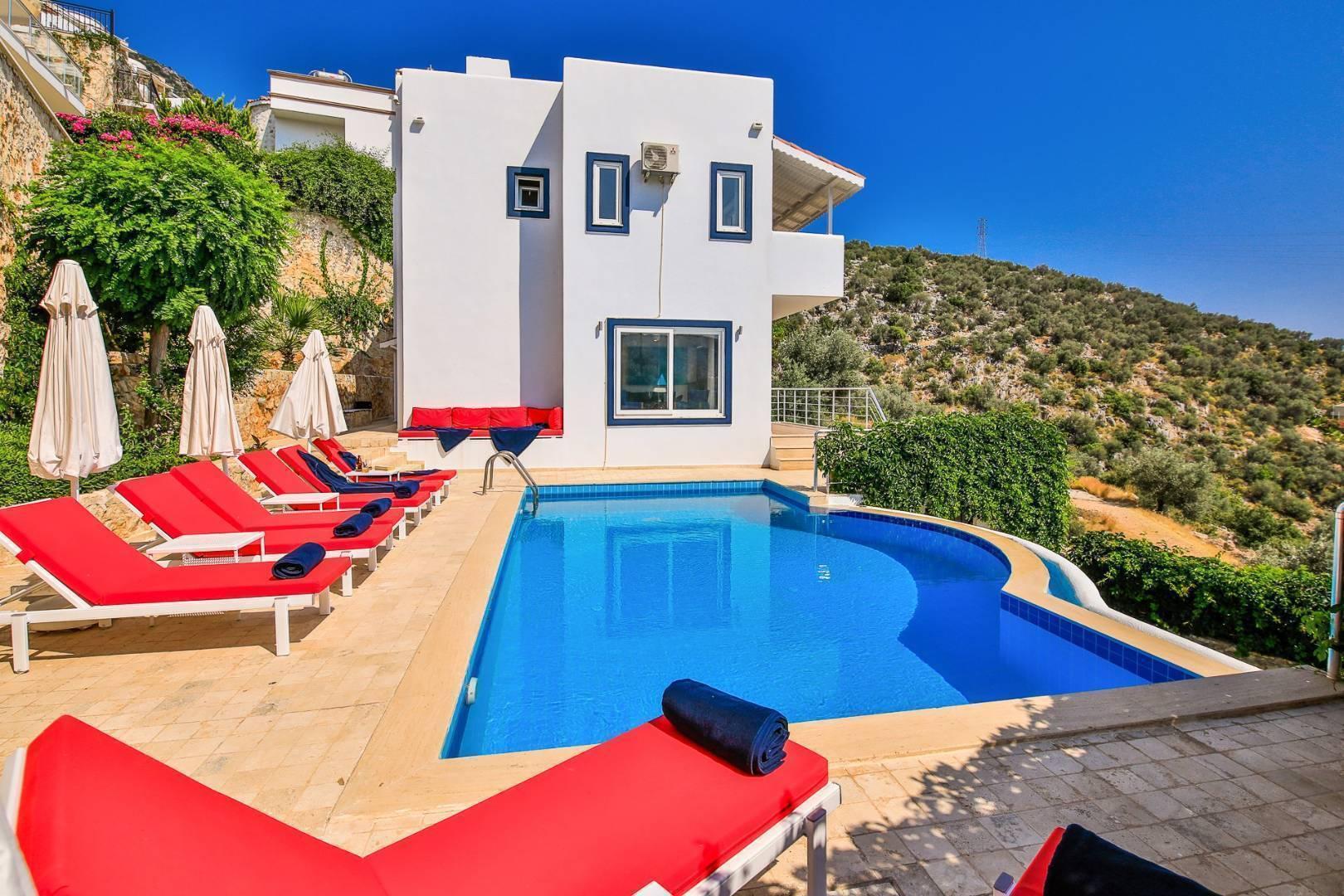 Kaş Kalkan'da Denize Yakın, Özel Havuzlu, 10 Kişilik Villa-25148