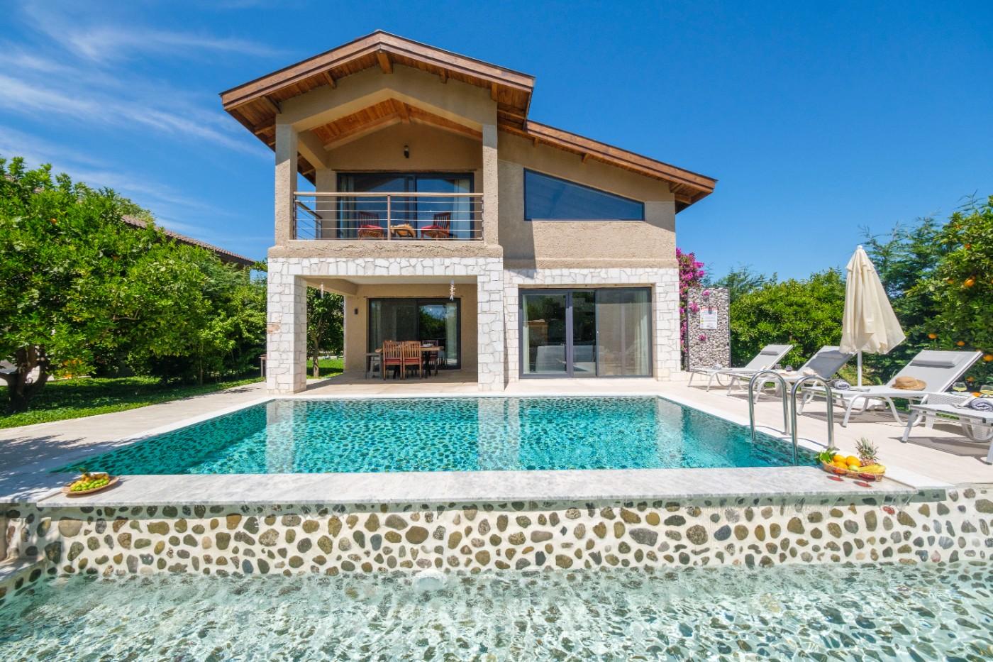 Fethiye'de Portakal Ağaçları Arasında, Özel Havuzlu, Kiralık Villa-17187