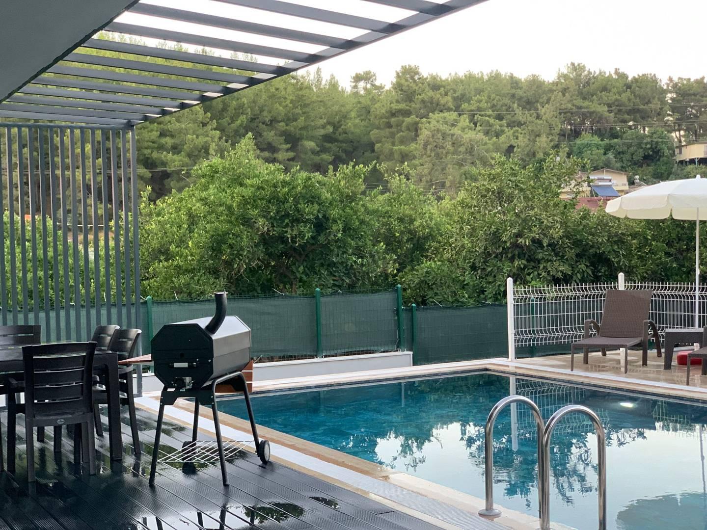 Antalya Kemer'de Modern Mimarili, Özel Havuzlu, Kiralık Villa-28565