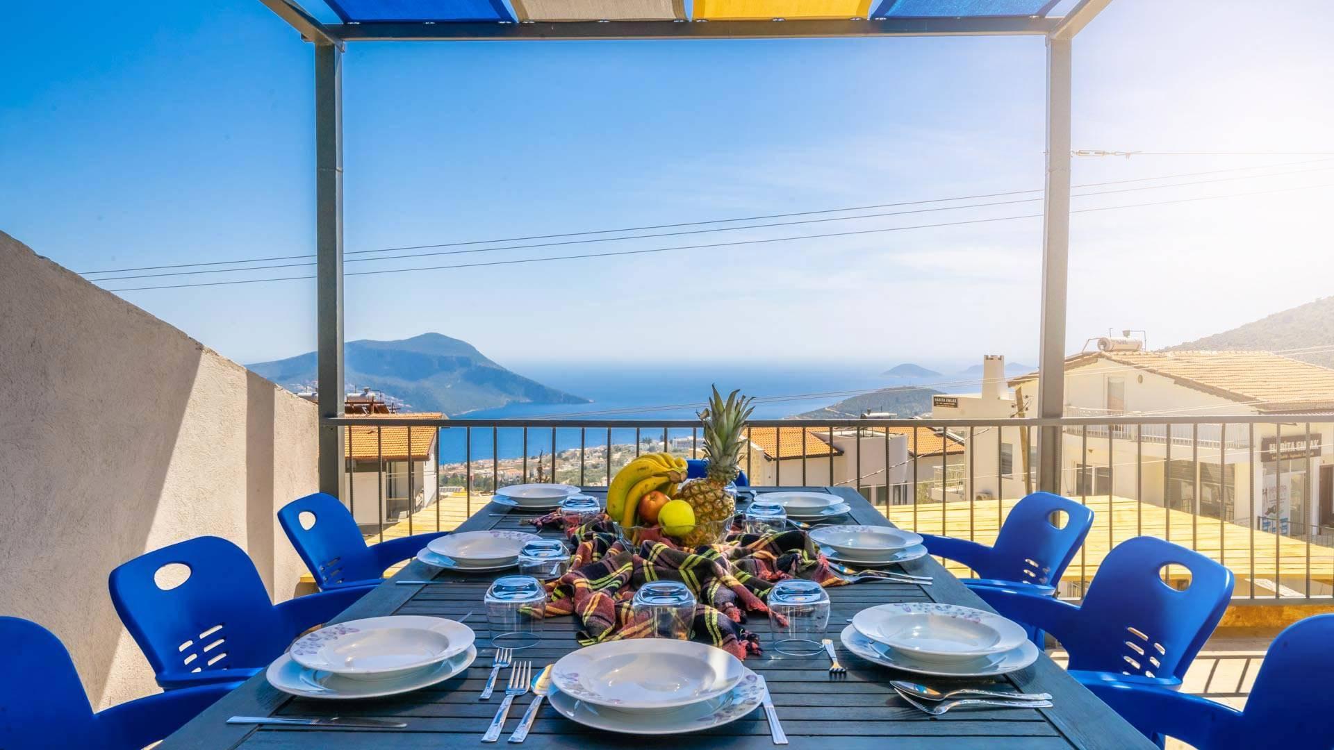 Kaş İslamlar'da Ahşap Mimarili, Sonsuzluk Havuzlu, Kiralık Villa-21862
