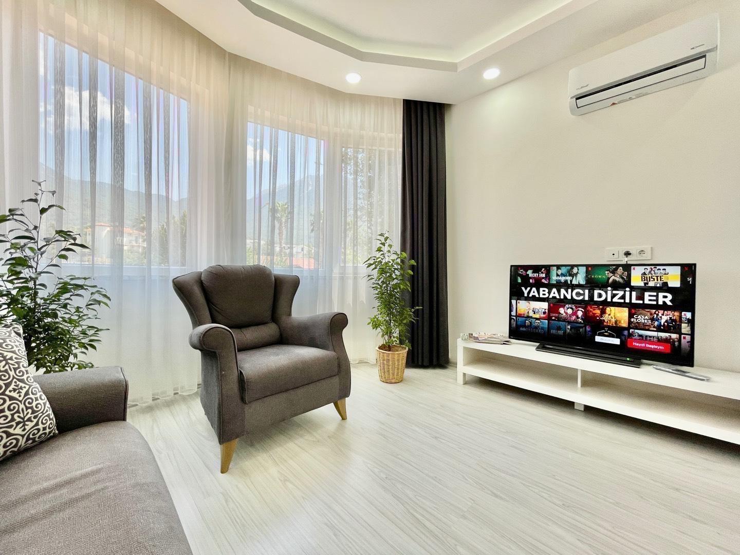 Fethiye'de Modern Tasarıma Sahip, 1+1, Yazlık, Kiralık Suit-29537