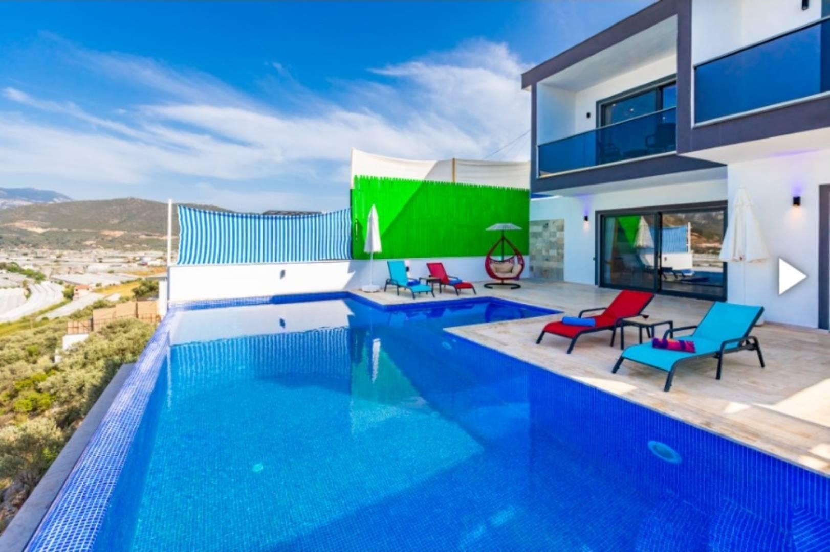 Kaş Yeşilköy'de Eşsiz Doğada, Özel Havuzlu, Jakuzili, Şık Villa-28624