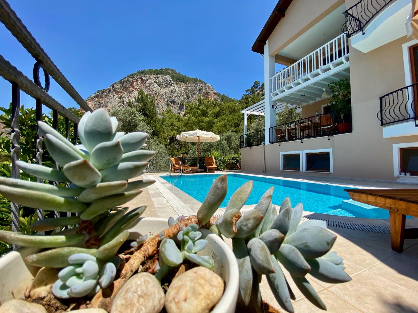 Fethiye Göcek'te Deniz Manzaralı, Özel Havuzlu, Konforlu Villa-17642