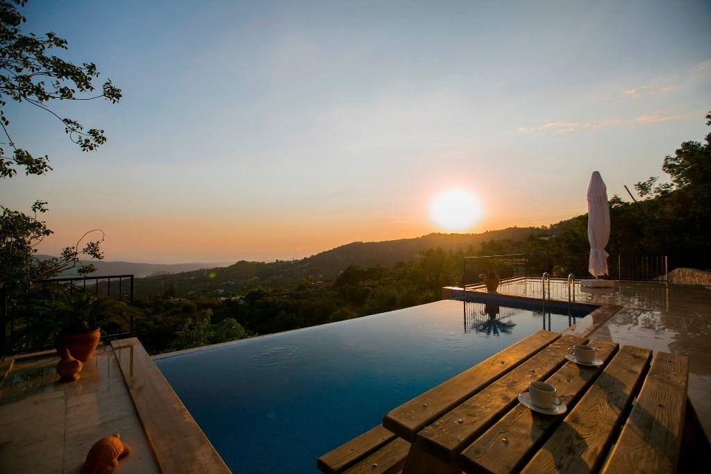 Kaş İslamlar'da Müthiş Doğada, Sonsuzluk Havuzlu, Jakuzili Villa-15214