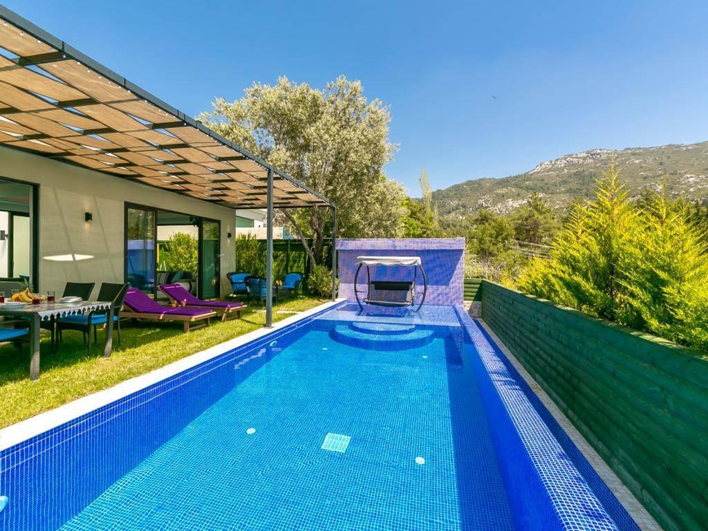 Kaş İslamlar'da Doğa'nın İçerisinde, Özel Havuzlu, Modern Villa-25020
